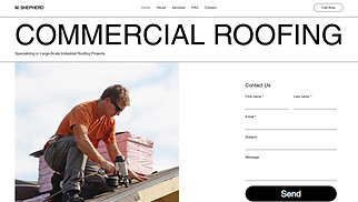  website templates - Roofing Company (Business)